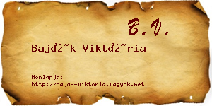 Baják Viktória névjegykártya