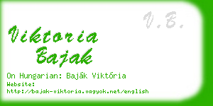 viktoria bajak business card